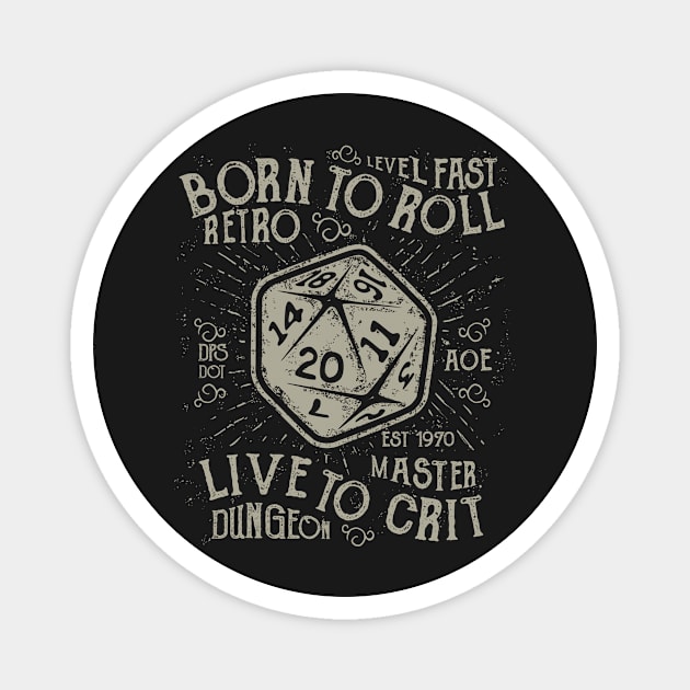 Born To Roll Magnet by artlahdesigns